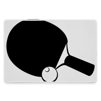 Raquettes de tennis de table - Grand tapis de souris gamer - bruyère - Devant