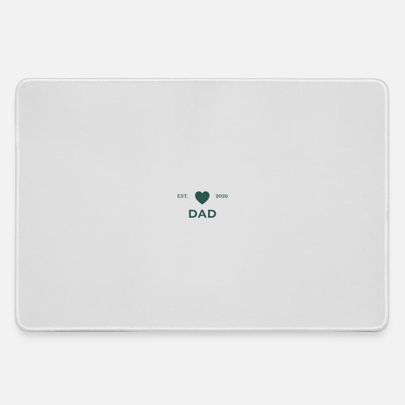 Dad established 2026 - Large Gaming Mouse Mat - grey