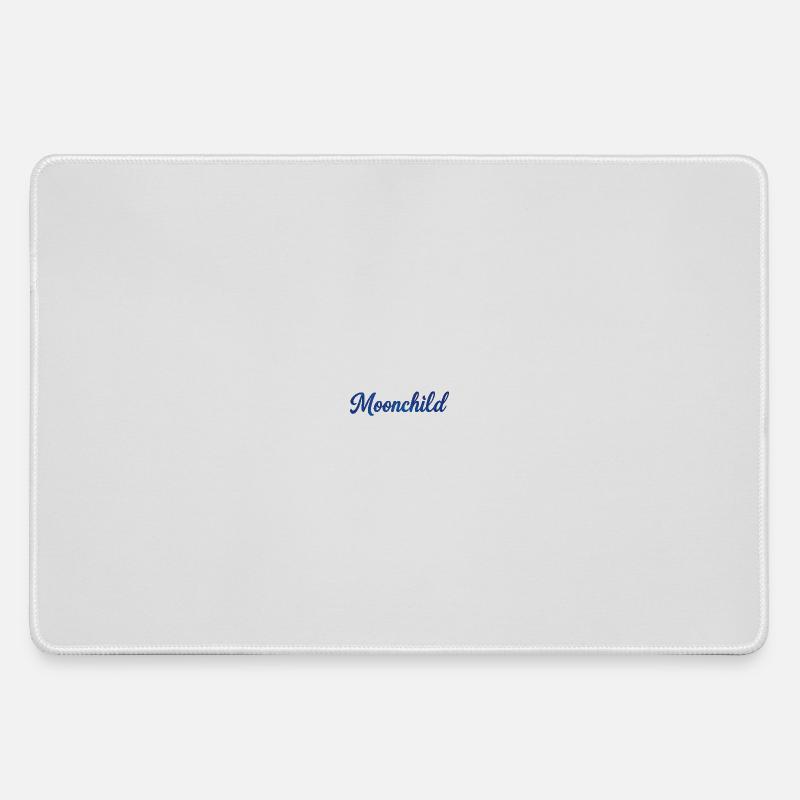 Moonchild Blue Script – Night Style - Large Gaming Mouse Mat - grey