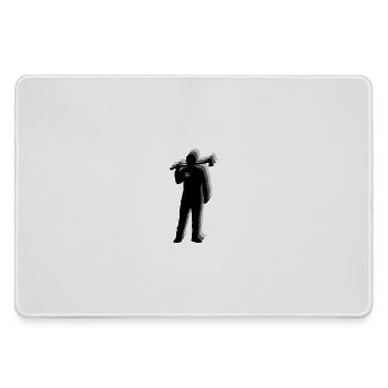 Lumberjack Shadow with Lumber Load - Large Gaming Mouse Mat - grey - Front