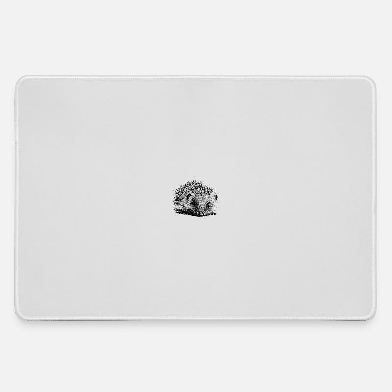 Hedgehog - Large Gaming Mouse Mat - grey