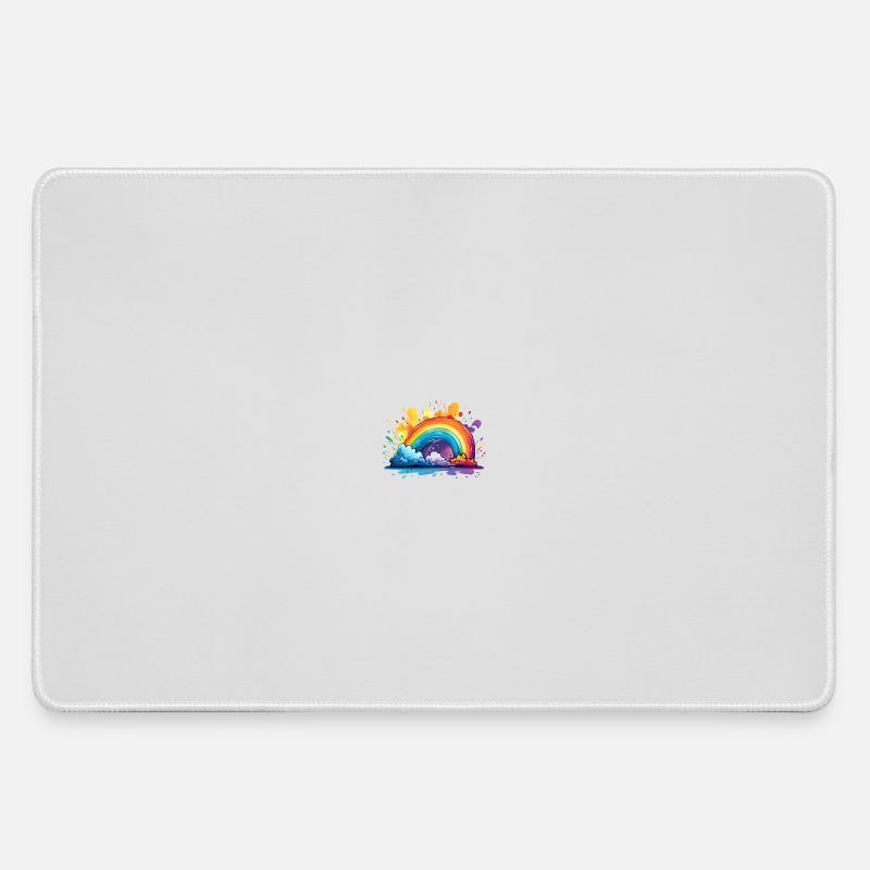 Your Rainbow - Large Gaming Mouse Mat - grey