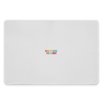 No stress, just live - Large Gaming Mouse Mat - grey - Front