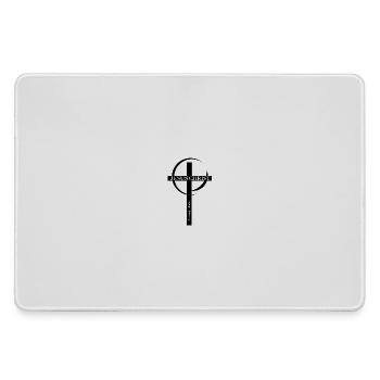 Jesus Christ Capital Lettering Logo - Large Gaming Mouse Mat - grey - Front