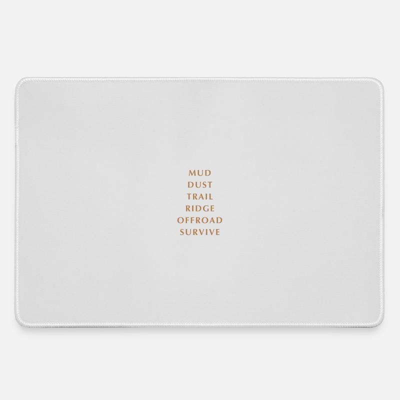 Shoulder writing - Large Gaming Mouse Mat - grey