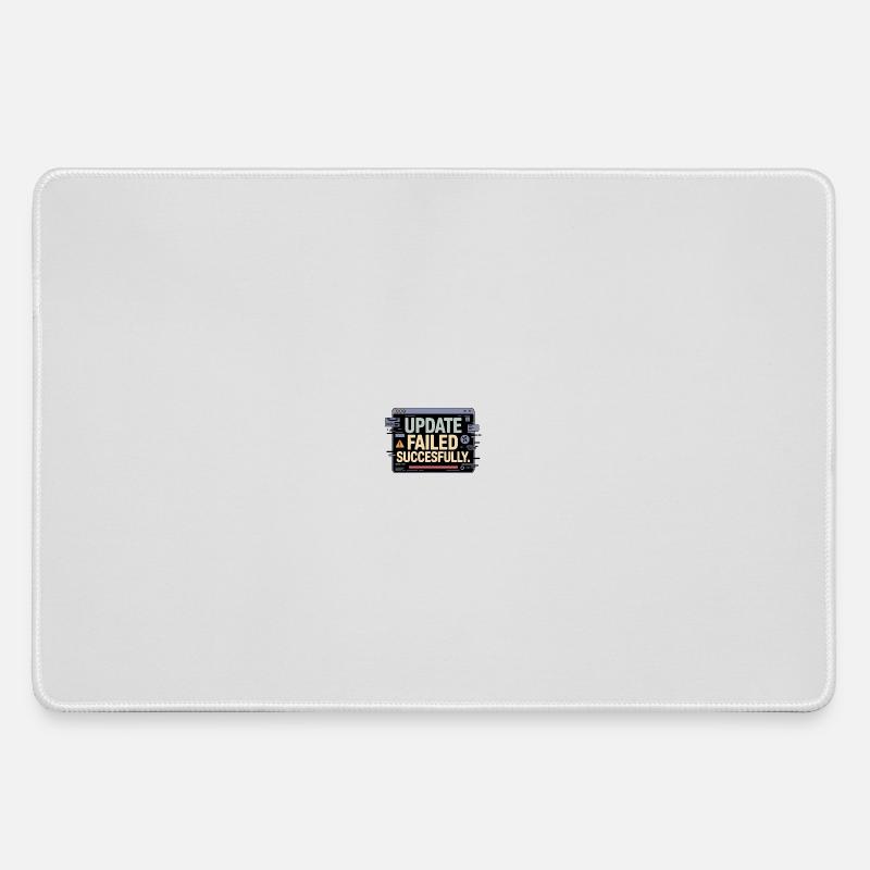 update-failed-successfully - Large Gaming Mouse Mat - grey