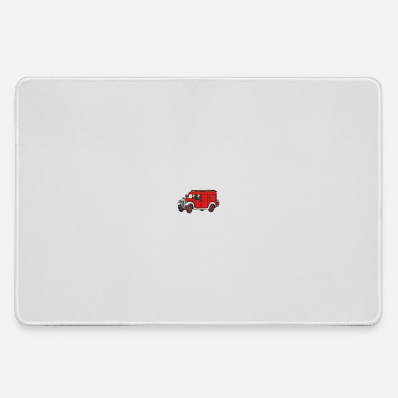 Firemen Oldie - Large Gaming Mouse Mat - grey