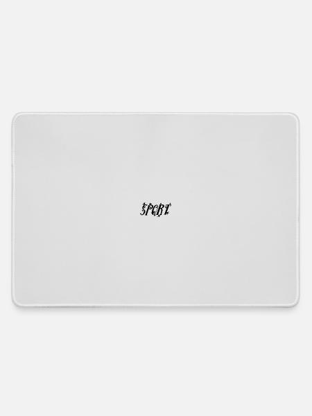 Dynamisches Sport-Motiv mit Sternen - Mousepad groß für Gamer - Grau