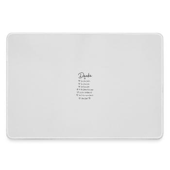 Danke Für Deine Liebe Herz Spruch Geschenk - Mousepad groß für Gamer - Grau - Vorne