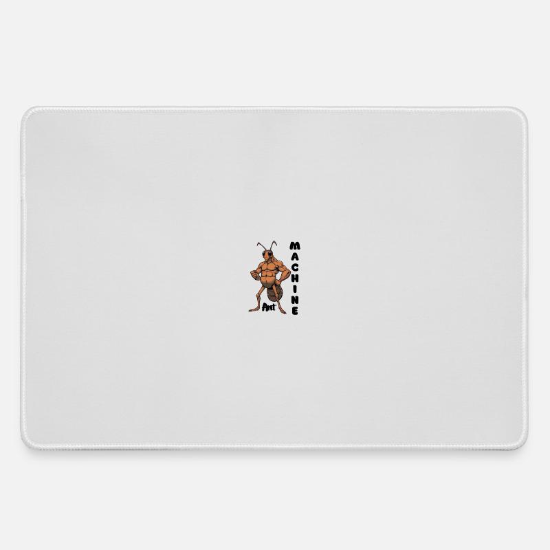 Mechanical Ant Muscle Hero - Large Gaming Mouse Mat - grey