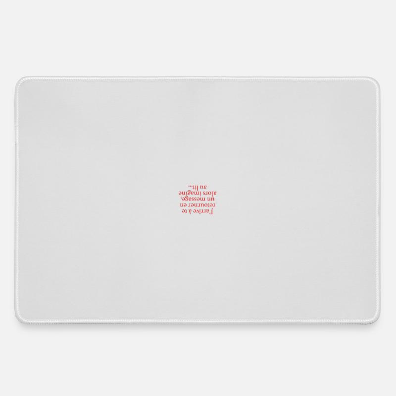 Turning Yourself Back - Large Gaming Mouse Mat - grey