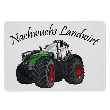 Jeune agriculteur tracteur ventilateur jantes rouges - Grand tapis de souris gamer - bruyère - Devant
