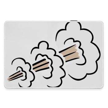 Explosion bruyante de pets Humour Toilet Nuage comique - Grand tapis de souris gamer - bruyère - Devant