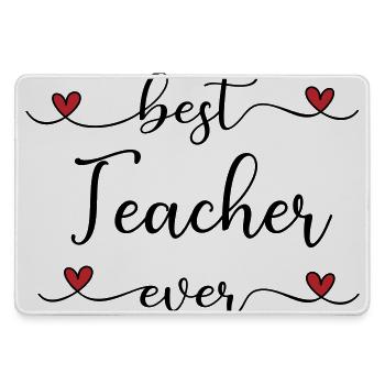 Bester Lehrer - Mousepad groß für Gamer - Grau - Vorne