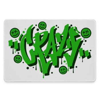 Conception de lettres graffiti folles - Grand tapis de souris gamer - bruyère - Devant