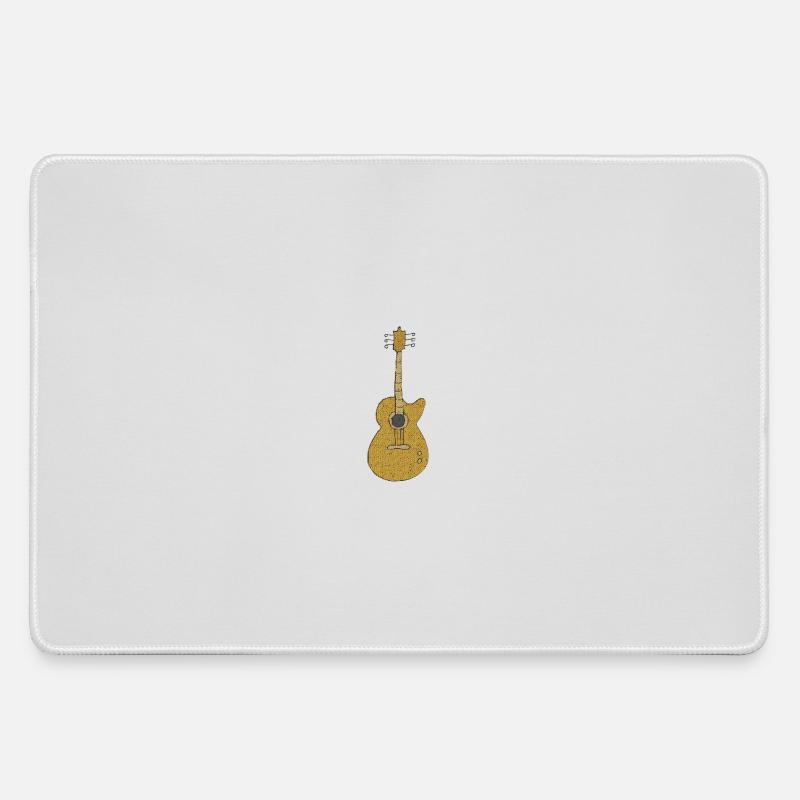 guitar - Large Gaming Mouse Mat - grey
