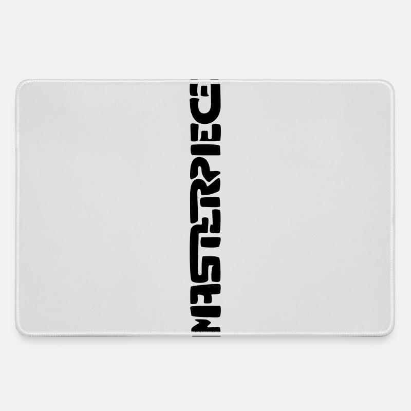 Masterpiece (vertical) - Large Gaming Mouse Mat - grey