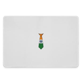 India Tie – Flaggendesign - Mousepad groß für Gamer - Grau - Vorne