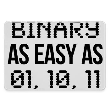code binaire - Grand tapis de souris gamer - bruyère - Devant