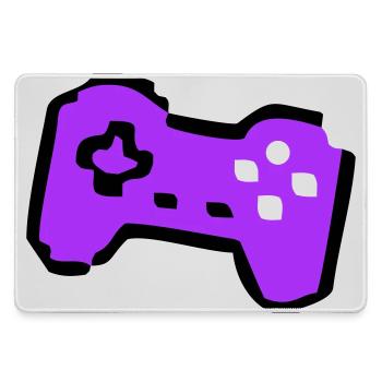  Schräger Retro Controller Gamer - Mousepad groß für Gamer - Grau - Vorne