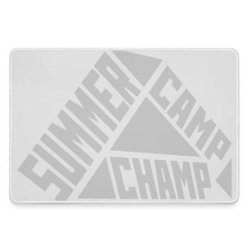 Summer Camp Champ Lustig Kinder Outdoor Abenteuer - Mousepad groß für Gamer - Grau - Vorne