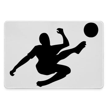 Football overhead kick - Large Gaming Mouse Mat - grey - Front