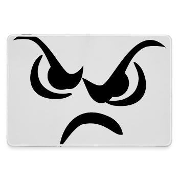 face - Large Gaming Mouse Mat - grey - Front