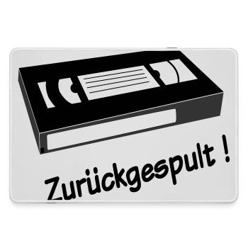 Zurueckgespult - Mousepad groß für Gamer - Grau - Vorne