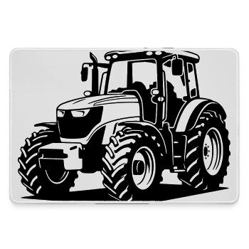 Traktor / Trecker / Schlepper - Mousepad groß für Gamer - Grau - Vorne
