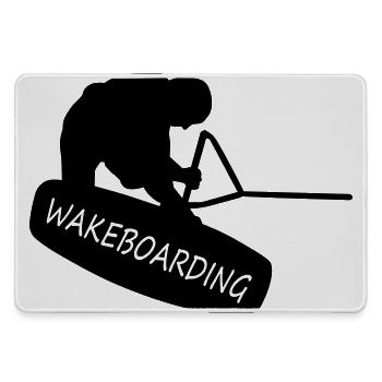 Wakeboarding - Large Gaming Mouse Mat - grey - Front