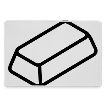 Gold Bar - Large Gaming Mouse Mat - grey - Front