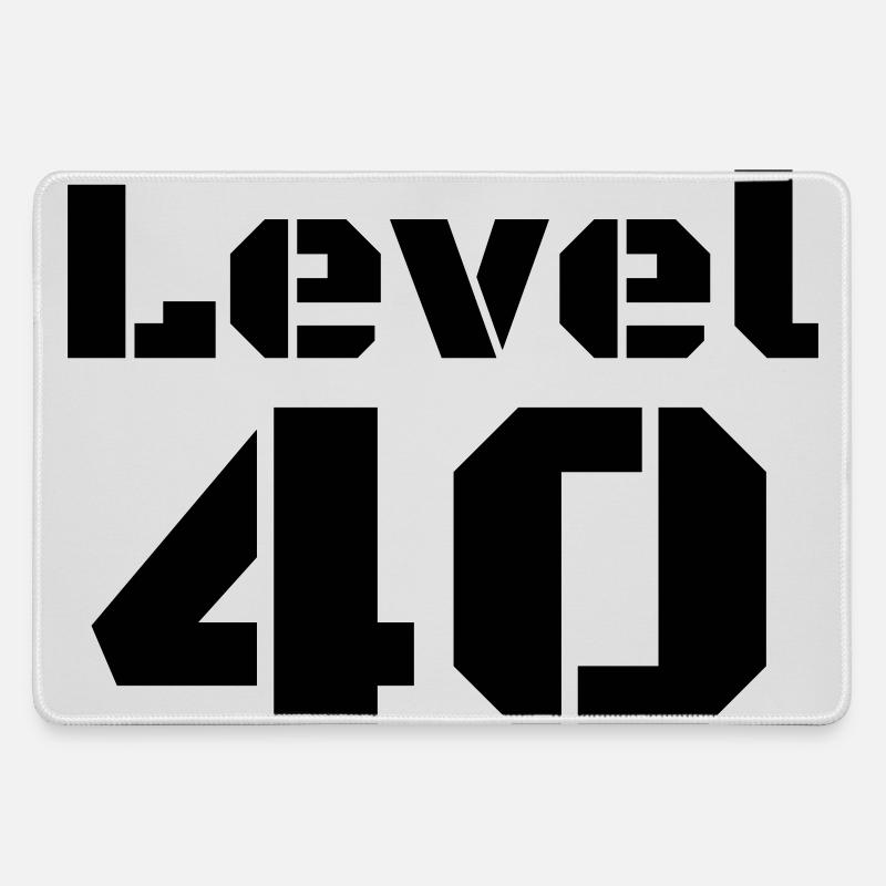 Level 40 - Large Gaming Mouse Mat - grey