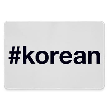 Korea Koreanisch - Mousepad groß für Gamer - Grau - Vorne