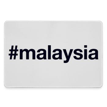 Malaysia Hashtag - Mousepad groß für Gamer - Grau - Vorne