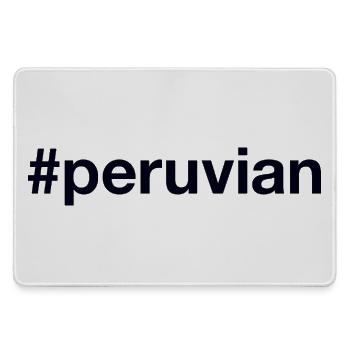 Peruvian Hashtag Peru - Mousepad groß für Gamer - Grau - Vorne