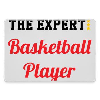 The Basketball Expert - Large Gaming Mouse Mat - grey - Front