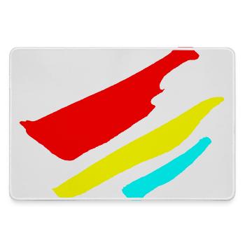 Stripes - Flag Pattern VECTOR - Large Gaming Mouse Mat - grey - Front