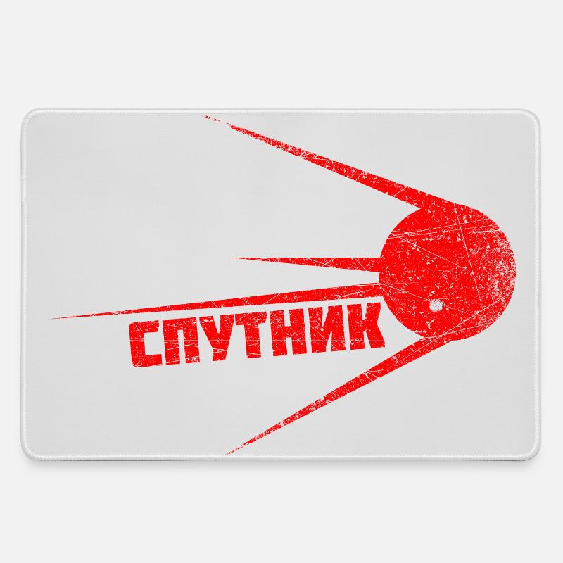 SPUTNIK | First satellite in space Vintage - Large Gaming Mouse Mat - grey