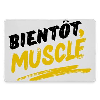 Design Musculature Énergique en Style Urban - Grand tapis de souris gamer - bruyère - Devant