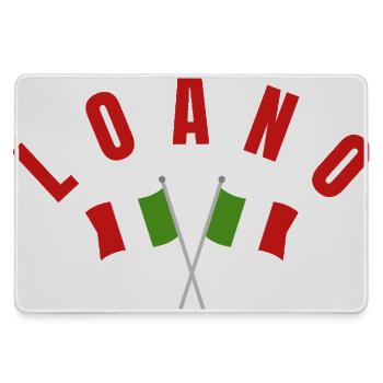 Loano Italian Flags  - Large Gaming Mouse Mat - grey - Front