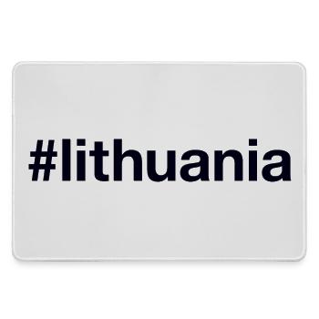 LITHUANIA Hashtag - Large Gaming Mouse Mat - grey - Front