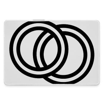 betrothal - Large Gaming Mouse Mat - grey - Front