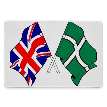 Devon & Great Britain Cross - Large Gaming Mouse Mat - grey - Front