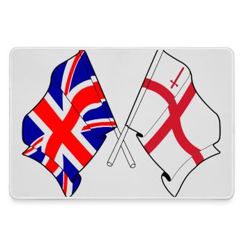 City of London & Great Britain Flags - Large Gaming Mouse Mat - grey - Front