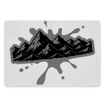 Mountains Blobs - Large Gaming Mouse Mat - grey - Front