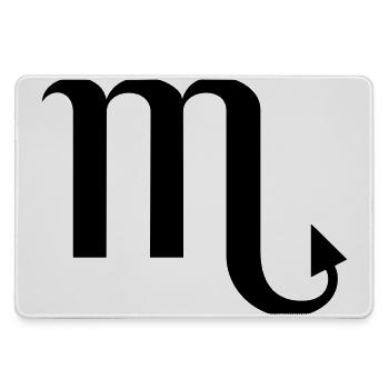 Sternzeichen Skorpion - Mousepad groß für Gamer - Grau - Vorne