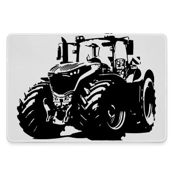 Tracteur allemand robuste avec des jantes rouges - Grand tapis de souris gamer - bruyère - Devant