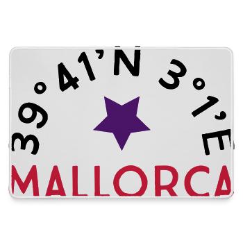 Mallorca - Mousepad groß für Gamer - Grau - Vorne