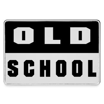 Old School - Grand tapis de souris gamer - bruyère - Devant