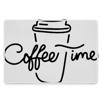 Cadeau 'Coffee Time', Art Minimaliste - Grand tapis de souris gamer - bruyère - Devant